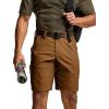 imageCQR Mens Flex Casual Cargo Shorts Lightweight Water Resistant Golf Shorts Stretch Tactical Work Shorts with MultiPocketNegotiator Copper Brown