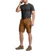 imageCQR Mens Flex Casual Cargo Shorts Lightweight Water Resistant Golf Shorts Stretch Tactical Work Shorts with MultiPocketNegotiator Copper Brown