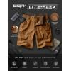 imageCQR Mens Flex Casual Cargo Shorts Lightweight Water Resistant Golf Shorts Stretch Tactical Work Shorts with MultiPocketNegotiator Copper Brown