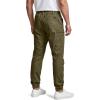 imageCQR Mens Flex Lightweight Joggers Elastic Waist Drawstring Casual Pants Tapered Fit Water Resistant Outdoor Cargo PantsAsset Soil Green
