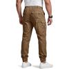 imageCQR Mens Flex Lightweight Joggers Elastic Waist Drawstring Casual Pants Tapered Fit Water Resistant Outdoor Cargo PantsSquad Cougar