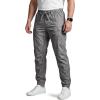 imageCQR Mens Flex Lightweight Joggers Elastic Waist Drawstring Casual Pants Tapered Fit Water Resistant Outdoor Cargo PantsSquad Stone