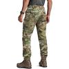 imageCQR Mens Flex Lightweight Joggers Elastic Waist Drawstring Casual Pants Tapered Fit Water Resistant Outdoor Cargo PantsSquad Utility Camo