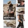 imageCQR Mens Tactical Boonie Hat Breathable Packable Sun Hat for Hunting Hiking Fishing Shooting and Outdoor ActivitiesSentinel Alamo Khaki