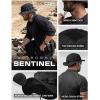 imageCQR Mens Tactical Boonie Hat Breathable Packable Sun Hat for Hunting Hiking Fishing Shooting and Outdoor ActivitiesSentinel Black