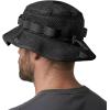 imageCQR Mens Tactical Boonie Hat Breathable Packable Sun Hat for Hunting Hiking Fishing Shooting and Outdoor ActivitiesSniper Black
