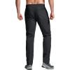 imageCQR Mens Lightweight Vent Hiking Pants WaterResistant amp Breathable Sports Outdoor Athletic Pants with Elastic WaistAscend Bolt Black