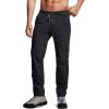 imageCQR Mens Lightweight Vent Hiking Pants WaterResistant amp Breathable Sports Outdoor Athletic Pants with Elastic WaistAscend Bolt Black