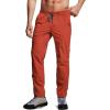 imageCQR Mens Lightweight Vent Hiking Pants WaterResistant amp Breathable Sports Outdoor Athletic Pants with Elastic WaistAscend Bolt Burnt Orange