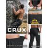 imageCQR Mens Lightweight Vent Hiking Pants WaterResistant amp Breathable Sports Outdoor Athletic Pants with Elastic WaistAscend Crux Black