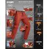 imageCQR Mens Lightweight Vent Hiking Pants WaterResistant amp Breathable Sports Outdoor Athletic Pants with Elastic WaistAscend Crux Burnt Orange