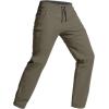 imageCQR Mens Lightweight Vent Hiking Pants WaterResistant amp Breathable Sports Outdoor Athletic Pants with Elastic WaistAscend Crux Sand Khaki