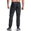 imageCQR Mens Lightweight Vent Hiking Pants WaterResistant amp Breathable Sports Outdoor Athletic Pants with Elastic WaistAscend Peak Utility Camo Black