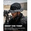imageCQR Mens Tactical Boonie Hat Breathable Packable Sun Hat for Hunting Hiking Fishing Shooting and Outdoor ActivitiesSentinel Utility Camo Black