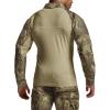imageCQR Mens Tactical Combat Shirt 14 Zip Long Sleeve Breathable Military BDU Training Top for Shooting Hunting Range UseRaider Fractal Camo