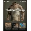 imageCQR Mens Tactical Combat Shirt 14 Zip Long Sleeve Breathable Military BDU Training Top for Shooting Hunting Range UseRaider Pro Cougar