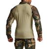 imageCQR Mens Tactical Combat Shirt 14 Zip Long Sleeve Breathable Military BDU Training Top for Shooting Hunting Range UseRaider Woodland