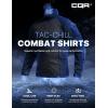 imageCQR Mens Tactical Combat Shirt 14 Zip Long Sleeve Breathable Military BDU Training Top for Shooting Hunting Range UseTac Chill Operator Navy