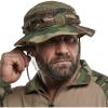 imageCQR Mens Tactical Boonie Hat Breathable Packable Sun Hat for Hunting Hiking Fishing Shooting and Outdoor ActivitiesSentinel Woodland Olive