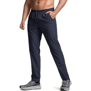 imageCQR Mens Lightweight Vent Hiking Pants WaterResistant amp Breathable Sports Outdoor Athletic Pants with Elastic WaistAscend Bolt Polar Navy