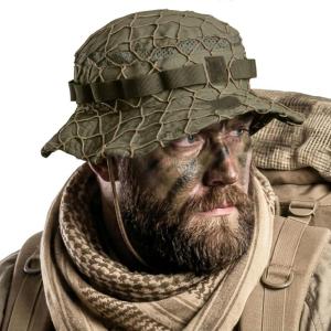 imageCQR Mens Tactical Boonie Hat Breathable Packable Sun Hat for Hunting Hiking Fishing Shooting and Outdoor ActivitiesRecon Soil Green