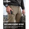 imageCQR Mens Quick Dry Tactical Pants Water Resistant Outdoor Pants Lightweight Stretch Cargo Work Hiking PantsRocky Alpine WBelt Tan