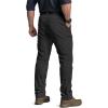 imageCQR Mens Quick Dry Tactical Pants Water Resistant Outdoor Pants Lightweight Stretch Cargo Work Hiking PantsRocky WBelt Black