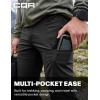 imageCQR Mens Quick Dry Tactical Pants Water Resistant Outdoor Pants Lightweight Stretch Cargo Work Hiking PantsRocky WBelt Black