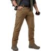 imageCQR Mens Quick Dry Tactical Pants Water Resistant Outdoor Pants Lightweight Stretch Cargo Work Hiking PantsRocky WBelt Hazelnut