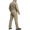 imageCQR Mens Tactical Ripstop ZipFront Coverall Lightweight Durable Utility Work Jumpsuit for Mechanics and TechniciansVortex Alamo Khaki
