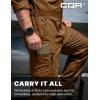imageCQR Mens Tactical Ripstop ZipFront Coverall Lightweight Durable Utility Work Jumpsuit for Mechanics and TechniciansVortex Copper Brown