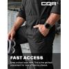 imageCQR Mens Tactical Ripstop ZipFront Coverall Lightweight Durable Utility Work Jumpsuit for Mechanics and TechniciansVortex Lt Black