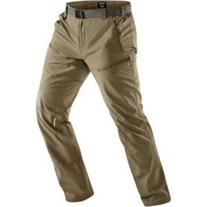 imageCQR Mens Quick Dry Tactical Pants Water Resistant Outdoor Pants Lightweight Stretch Cargo Work Hiking PantsRocky Alpine WBelt Tan