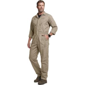 imageCQR Mens Tactical Ripstop ZipFront Coverall Lightweight Durable Utility Work Jumpsuit for Mechanics and TechniciansVortex Alamo Khaki