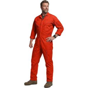 imageCQR Mens Tactical Ripstop ZipFront Coverall Lightweight Durable Utility Work Jumpsuit for Mechanics and TechniciansVortex Rescue Orange