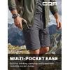 imageCQR Mens Quick Dry Stretch Hiking Cargo Shorts Lightweight Water Resistant Tactical Casual Golf amp Outdoor with PocketsRocky Aero Flex Jet Grey