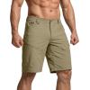 imageCQR Mens Quick Dry Stretch Hiking Cargo Shorts Lightweight Water Resistant Tactical Casual Golf amp Outdoor with PocketsRocky Aero Flex Tan