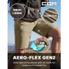 imageCQR Mens Quick Dry Stretch Hiking Cargo Shorts Lightweight Water Resistant Tactical Casual Golf amp Outdoor with PocketsRocky Aero Flex Tan