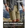 imageCQR Mens Quick Dry Stretch Hiking Cargo Shorts Lightweight Water Resistant Tactical Casual Golf amp Outdoor with PocketsRocky Aero Flex Tan