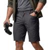 imageCQR Mens Quick Dry Stretch Hiking Cargo Shorts Lightweight Water Resistant Tactical Casual Golf amp Outdoor with PocketsRocky Aero Flex Jet Grey
