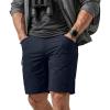 imageCQR Mens Quick Dry Stretch Hiking Cargo Shorts Lightweight Water Resistant Tactical Casual Golf amp Outdoor with PocketsRocky Aero Flex Pristine Navy