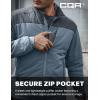 imageCQR Mens Lightweight Warm Insulated Jacket Windproof Water Resistant Winter Active Coat for Hiking Work Outdoor TacticalFrame Shadow Grey  Stone Blue