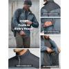 imageCQR Mens Lightweight Warm Insulated Jacket Windproof Water Resistant Winter Active Coat for Hiking Work Outdoor TacticalFrame Shadow Grey  Stone Blue