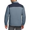imageCQR Mens Lightweight Warm Insulated Jacket Windproof Water Resistant Winter Active Coat for Hiking Work Outdoor TacticalLayer Navy  Stone Blue