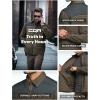imageCQR Mens Lightweight Warm Insulated Jacket Windproof Water Resistant Winter Active Coat for Hiking Work Outdoor TacticalLayer Shadow Grey  Tundra