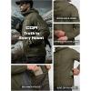 imageCQR Mens Lightweight Warm Insulated Jacket Windproof Water Resistant Winter Active Coat for Hiking Work Outdoor TacticalVeil Soil Green