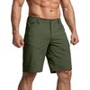 image:imageCQR Mens Quick Dry Stretch Hiking Cargo Shorts Lightweight Water Resistant Tactical Casual Golf amp Outdoor with PocketsRocky Aero Flex Fuscous Green