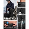 image:imageCQR Mens Quick Dry Tactical Pants Water Resistant Outdoor Pants Lightweight Stretch Cargo Work Hiking PantsRocky Alpine WBelt Black
