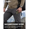 image:imageCQR Mens Quick Dry Tactical Pants Water Resistant Outdoor Pants Lightweight Stretch Cargo Work Hiking PantsRocky Alpine WBelt Jet Grey