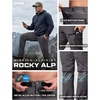 image:imageCQR Mens Quick Dry Tactical Pants Water Resistant Outdoor Pants Lightweight Stretch Cargo Work Hiking PantsRocky Alpine WBelt Jet Grey